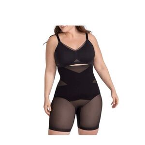 HONEYLOVE Women’s Shapewear Super Power Shorts w/Straps Black Size L NWOT